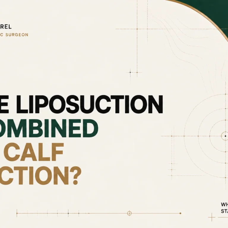 Can ankle liposuction be combined with calf reduction