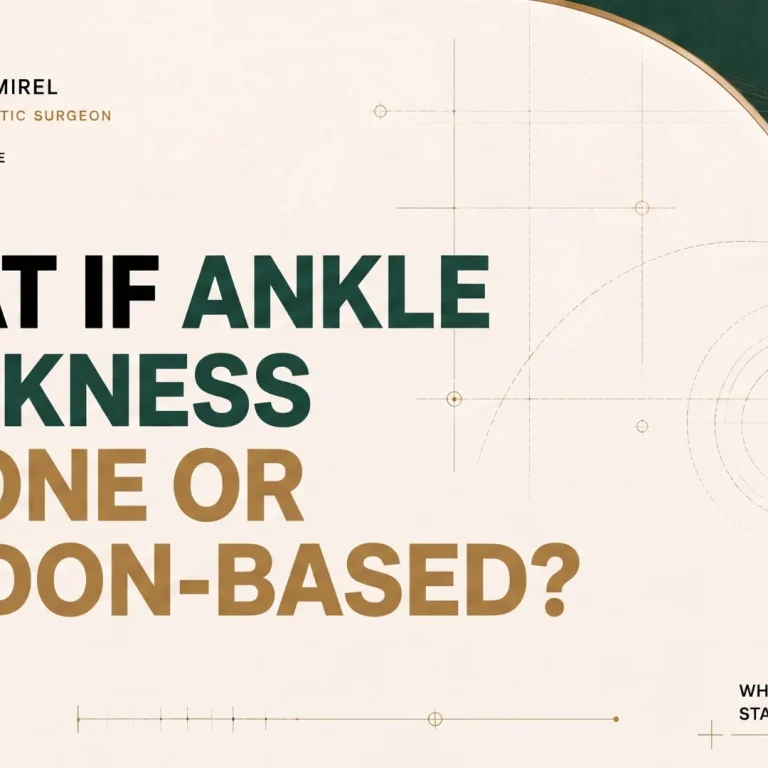 What if my ankles look thick because of bone or tendons