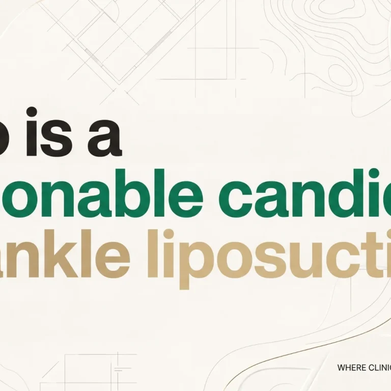 Who is a reasonable candidate for ankle liposuction